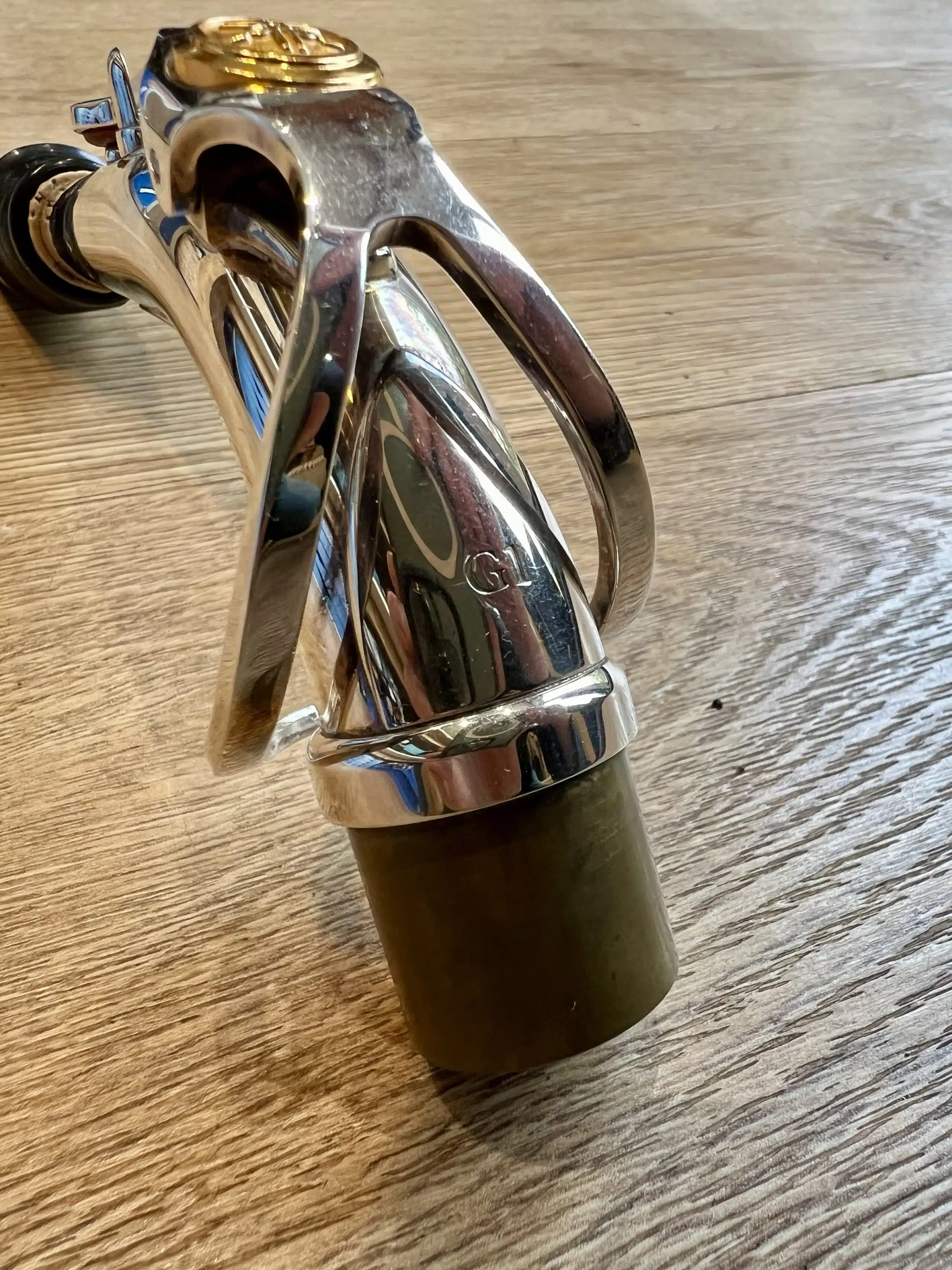 Yamaha G1 alto saxophone neck, Silver plate. - Image 3