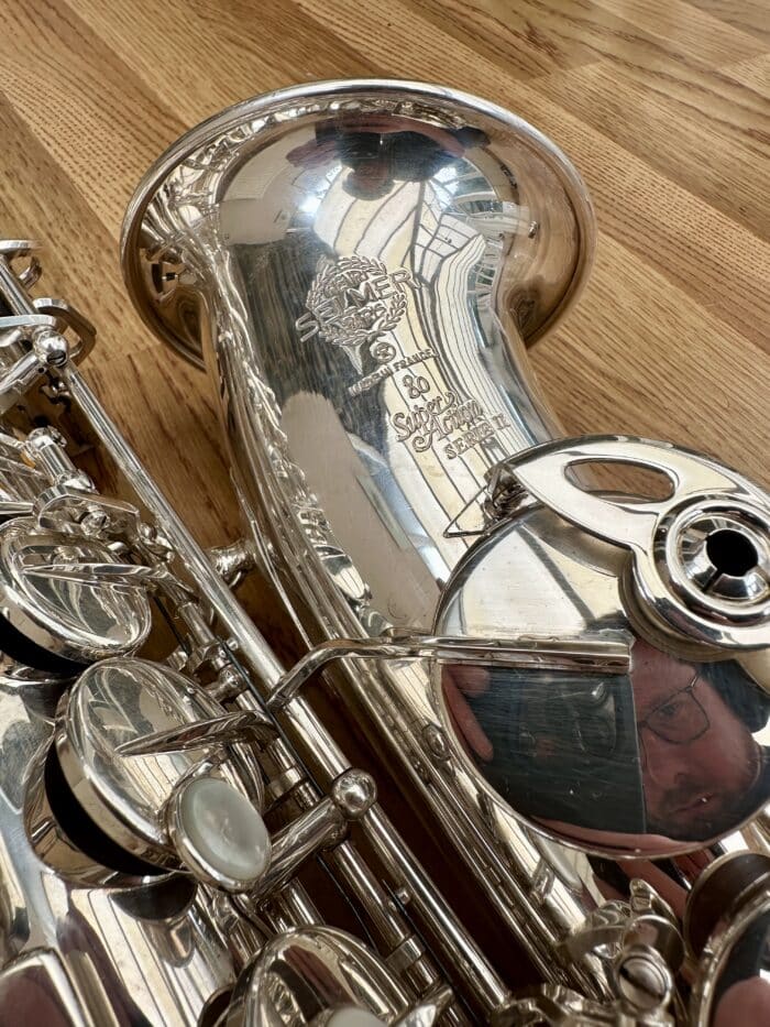 Selmer SA80 Series 2 Jubilee Alto Saxophone, Silver plate - Image 11