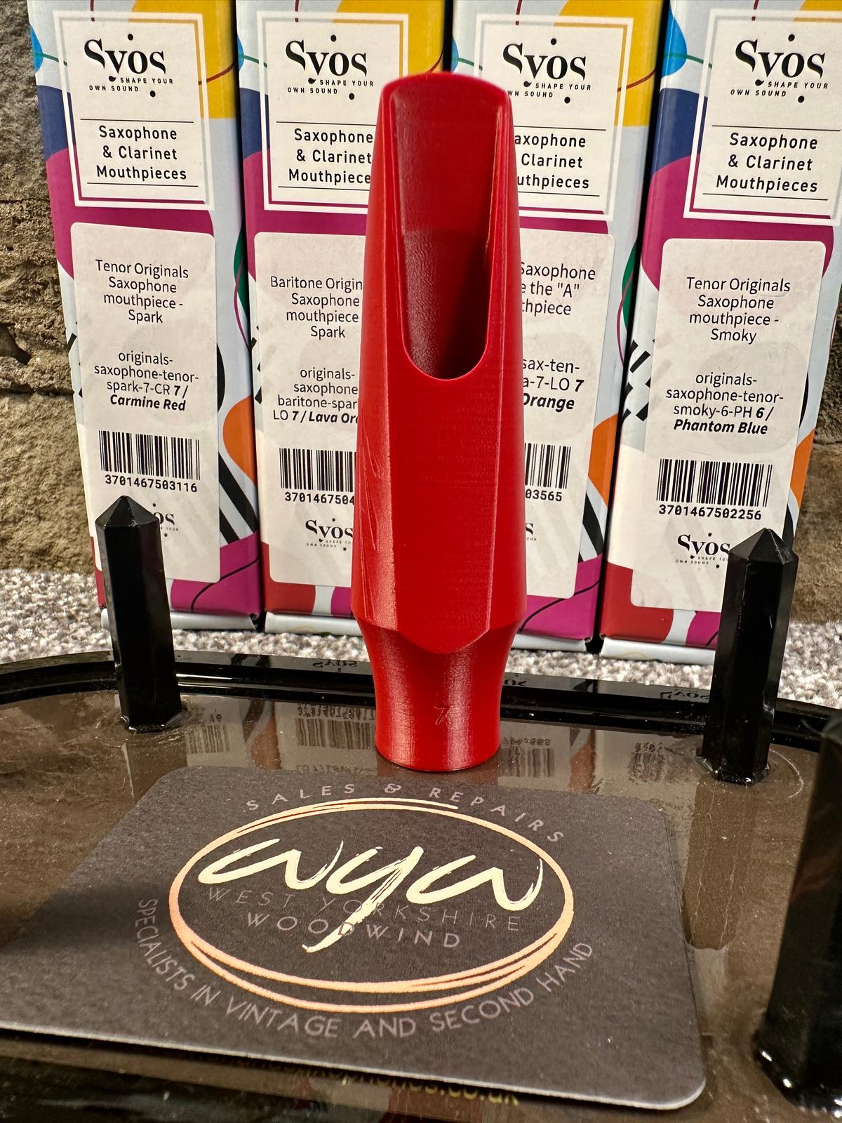 SYOS Spark 7 Tenor Saxophone mouthpiece (Carmine Red) New! - Image 2