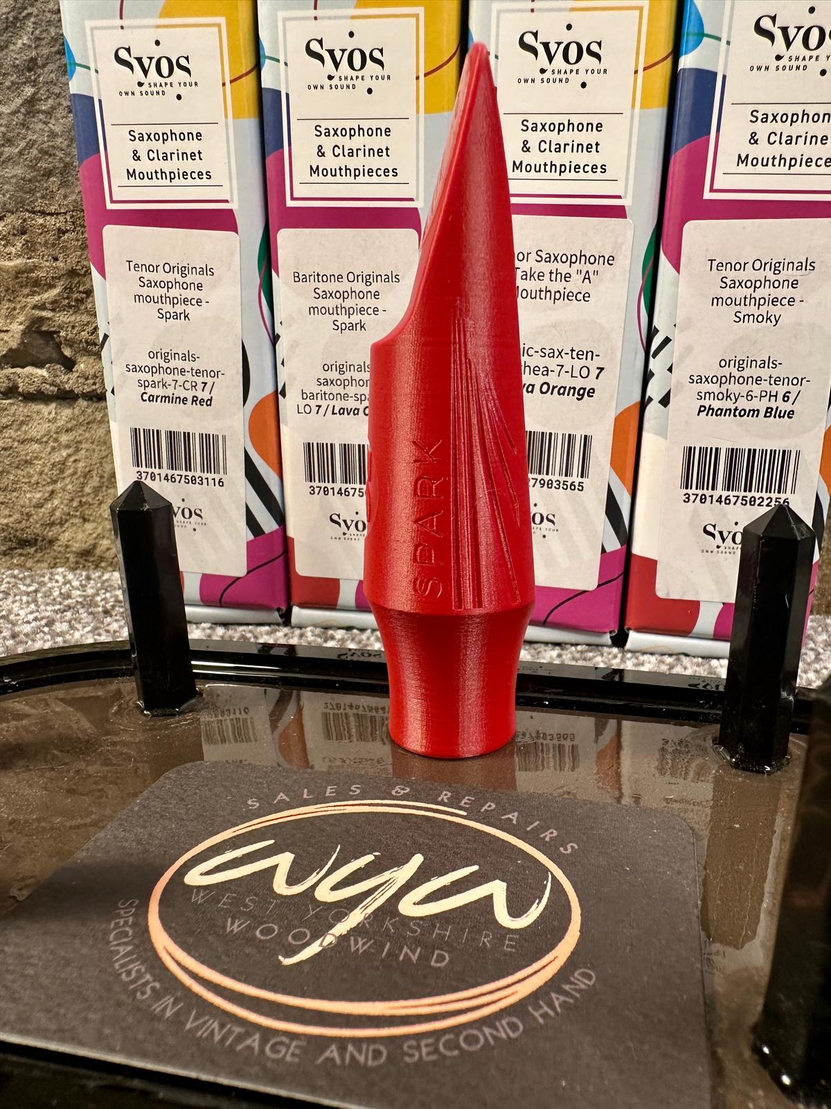 SYOS Spark 7 Tenor Saxophone mouthpiece (Carmine Red) New! - Image 4