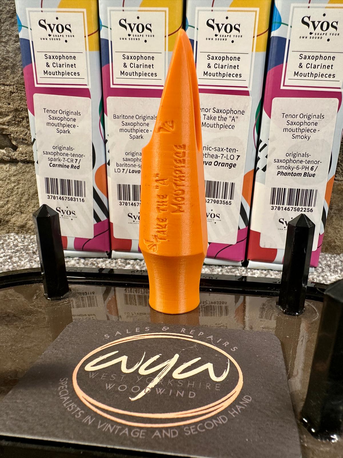SYOS Take the "A" 7 Tenor Saxophone mouthpiece (Lava Orange) New! - Image 4