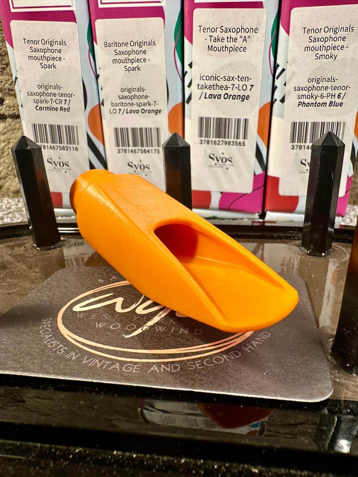 SYOS Take the "A" 7 Tenor Saxophone mouthpiece (Lava Orange) New! - Image 5