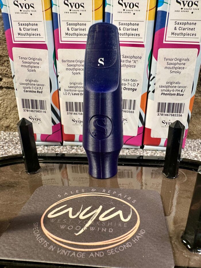 SYOS Steady 6 Tenor Saxophone mouthpiece (Phantom Blue) New!