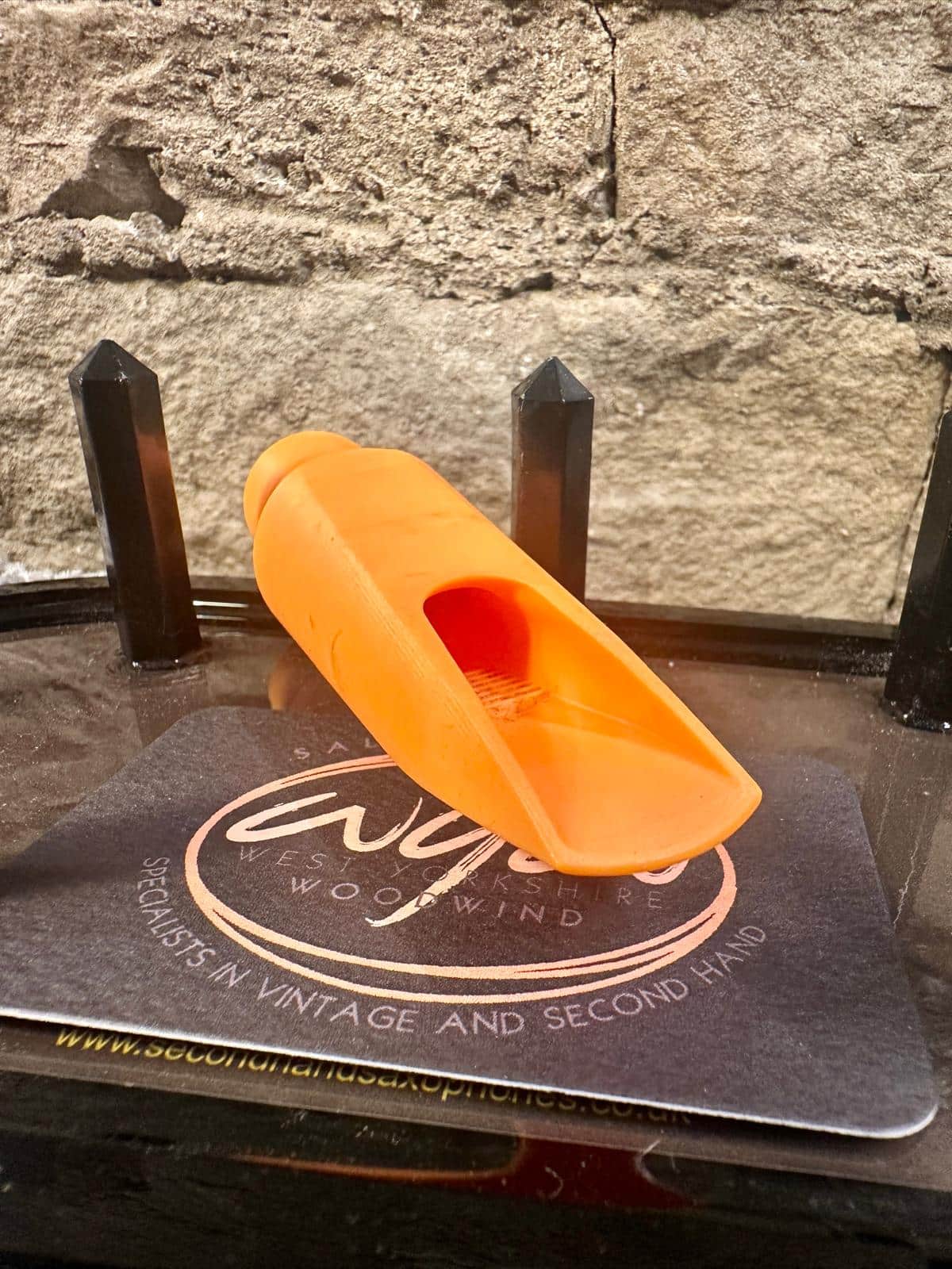 SYOS Signature Bob Whittaker 7* Tenor Saxophone mouthpiece (Lava Orange) Used - Image 5